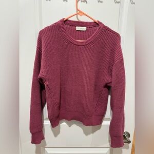 By Together 100% cotton plum sweater size S